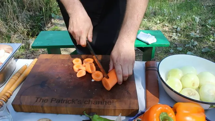Думляма узбекская в казане: шаг 6