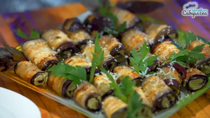 Закуска из баклажанов с грецким орехом и зеленью: шаг 8
