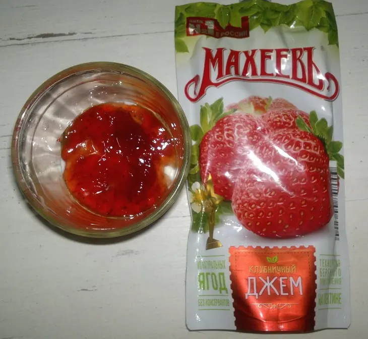 Десерт из тыквы и творога с джемом «махеевъ» «кусочки лета»: шаг 6