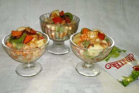 Фруктовый салат с тыквой и джемом «махеевъ» «кусочки лета»: шаг 9