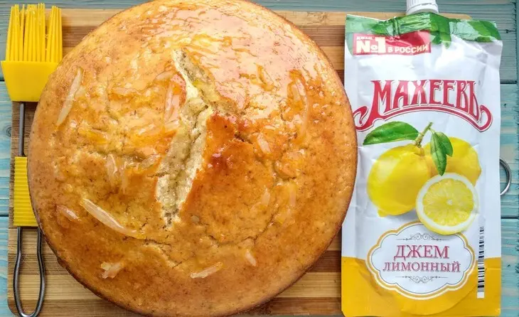 Лимонно-миндальный пирог с джемом «махеевъ» «кусочки лета»: шаг 11