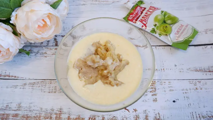 Шоколадно-банановый кекс с джемом «махеевъ» «кусочки лета»: шаг 2