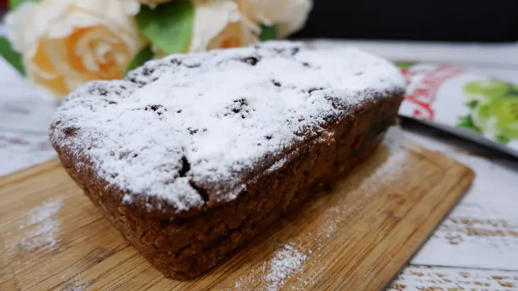 Шоколадно-банановый кекс с джемом «махеевъ» «кусочки лета»: шаг 6