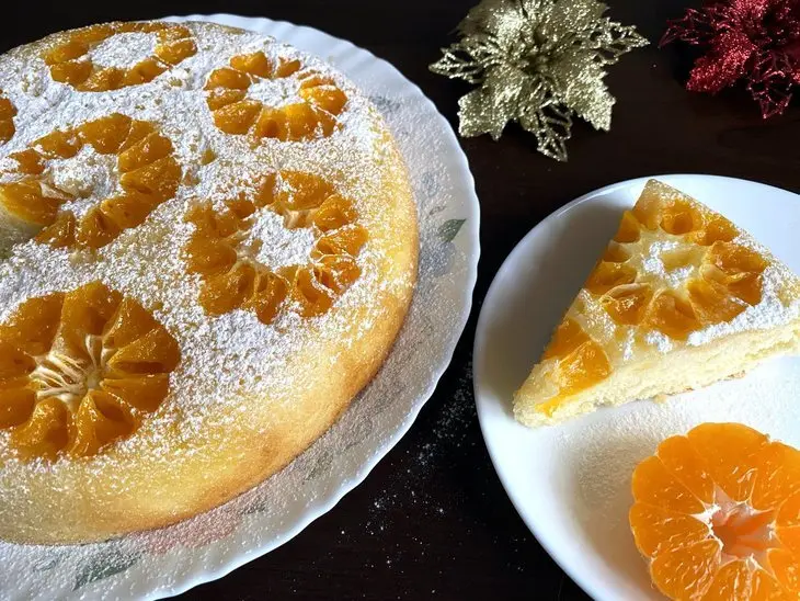 Самый новогодний пирог - пирог с мандаринами: шаг 3
