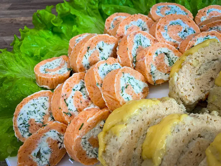 Две рыбные закуски: холодная и горячая: шаг 1