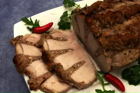Мясная закуска на праздничный стол: шаг 5