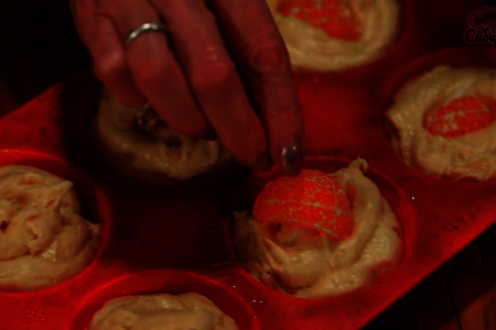 Песочные кексы на сливочном масле с начинкой из мандаринов: шаг 7
