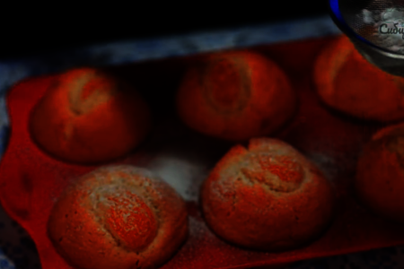 Песочные кексы на сливочном масле с начинкой из мандаринов: шаг 8