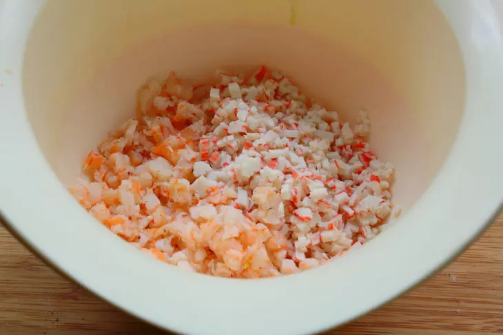 Салат-закуска "морской": шаг 2