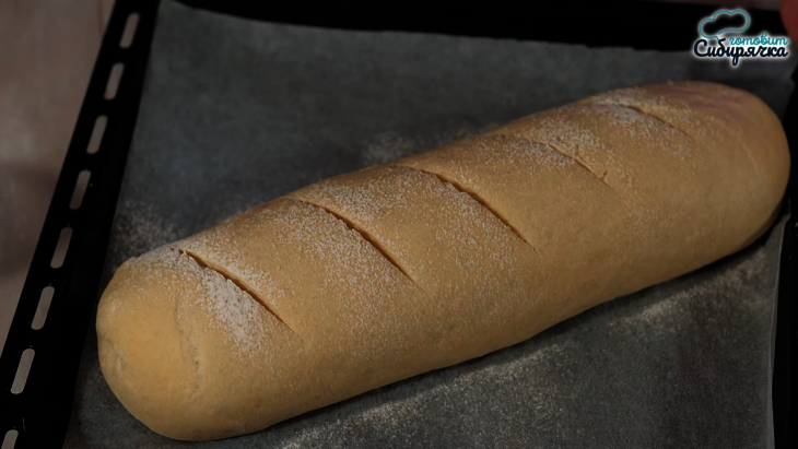 Домашний пшеничный хлеб из дрожжевого сдобного теста: шаг 7