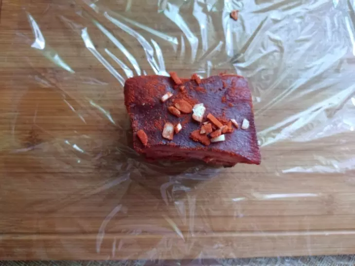Закусочное сало в луковой шелухе: шаг 10