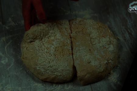 Итальянский белый пшеничный хлеб «чиабатта»: шаг 6
