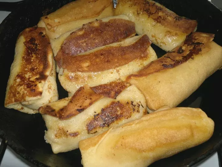 Блинчики с начинкой из картофеля и грибов #масленица2021: шаг 11