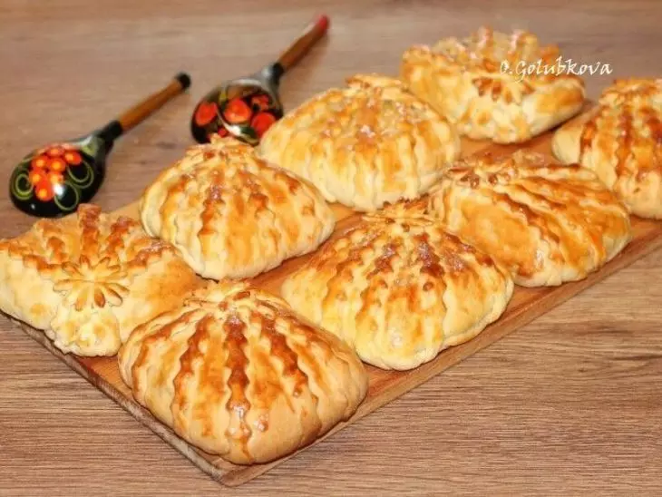 Пироги "лучики": шаг 17