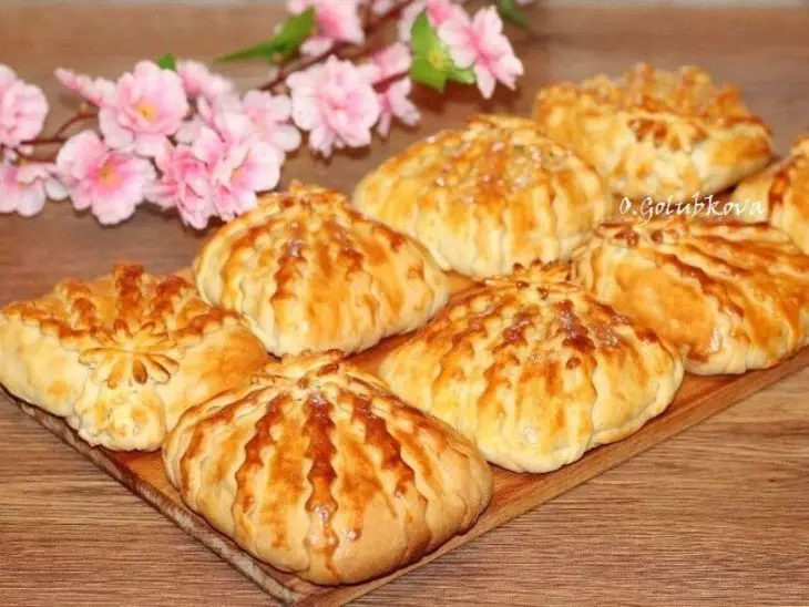 Пироги "лучики": шаг 18