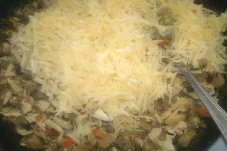 Блинные узелки с курицей и грибами #масленица2021: шаг 12