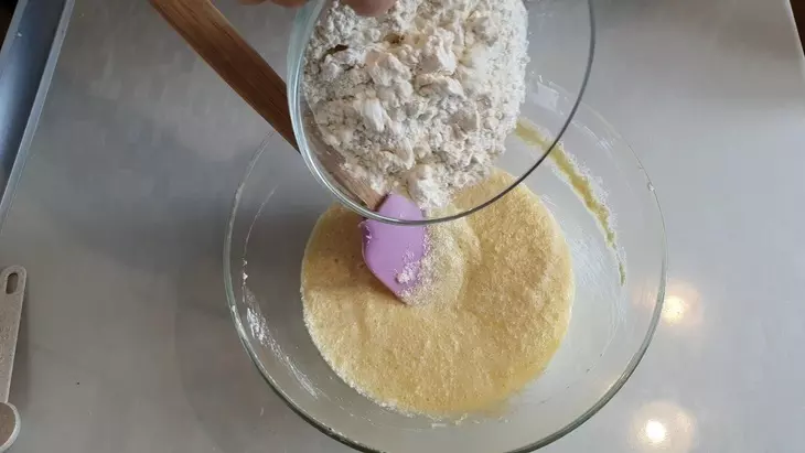 Персиковый пирог со сметанной заливкой: шаг 5
