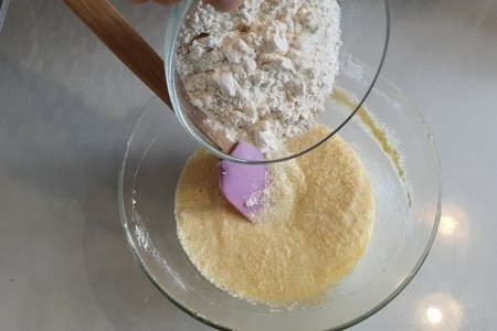 Персиковый пирог со сметанной заливкой: шаг 5