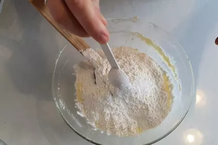 Персиковый пирог со сметанной заливкой: шаг 6