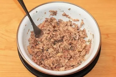 Блины с рыбными консервами #масленица2021: шаг 6