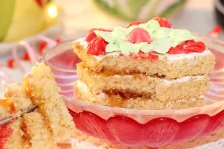 Медовые пирожные "мишуткины грезы": шаг 17