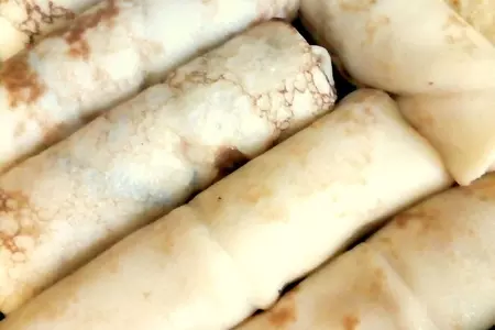 Нежные, тонкие блинчики с начинкой из лесных грибов с луком #масленица2021: шаг 5