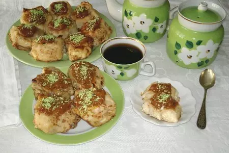 Блинные "бомбочки" с творожно-кокосовой начинкой #масленица2021: шаг 13