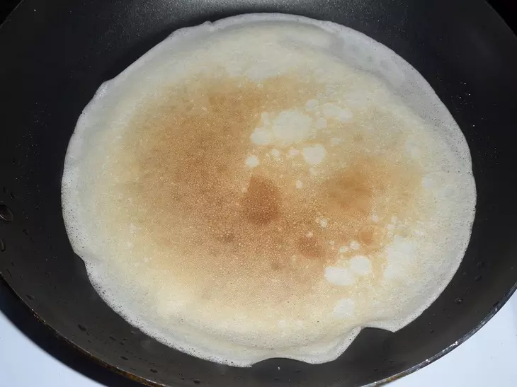 Молочные блинчики с бананом и карамелью #масленица2021: шаг 9