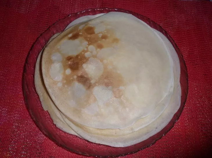 Молочные блинчики с бананом и карамелью #масленица2021: шаг 10