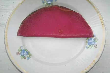 Свекольные блинчики со сливочным сыром и черносливом #масленица2021: шаг 14