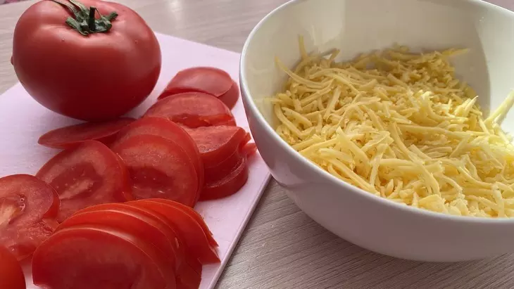 Запеченный багет с курицей и грибами: шаг 2