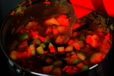 Овощной суп из кабачков с баклажанами: шаг 7
