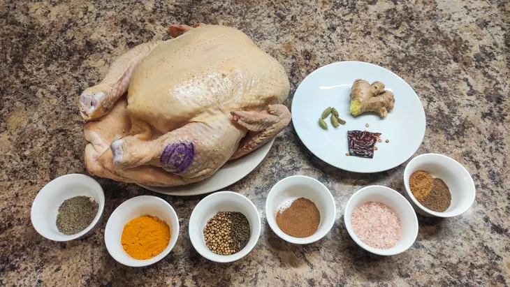 Курица целиком в духовке: шаг 1