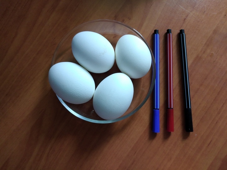 Разрисованные яйца #пасха2021: шаг 1