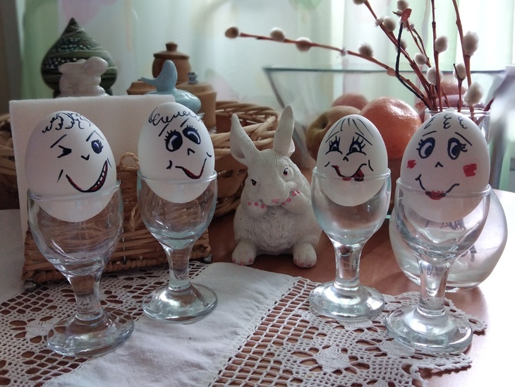 Разрисованные яйца #пасха2021: шаг 3