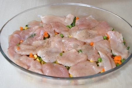Сочная, нежная куриная запеканка с овощами - ленивый ужин для всей семьи: шаг 8