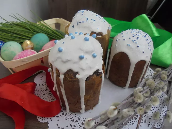 Шоколадный кулич с сухофруктами и грецкими орехами #пасха: шаг 8