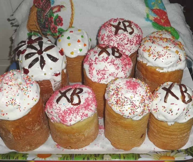 Сливочные куличи с творогом      #пасха 2021: шаг 9