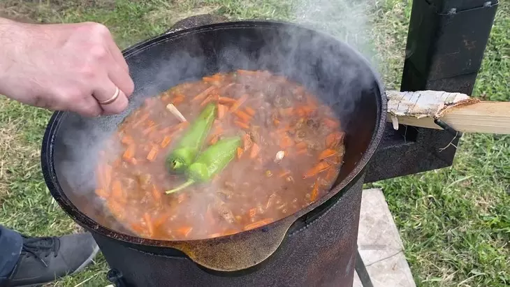 Плов в казане: шаг 5