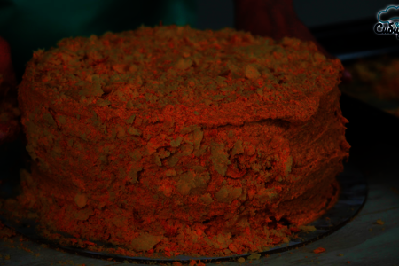 Торт «наполеон» с безе и сливочным кремом по-афгански: шаг 8