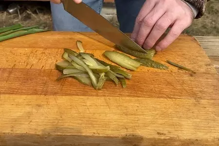 Теплый гриль-салат с кальмарами: шаг 6