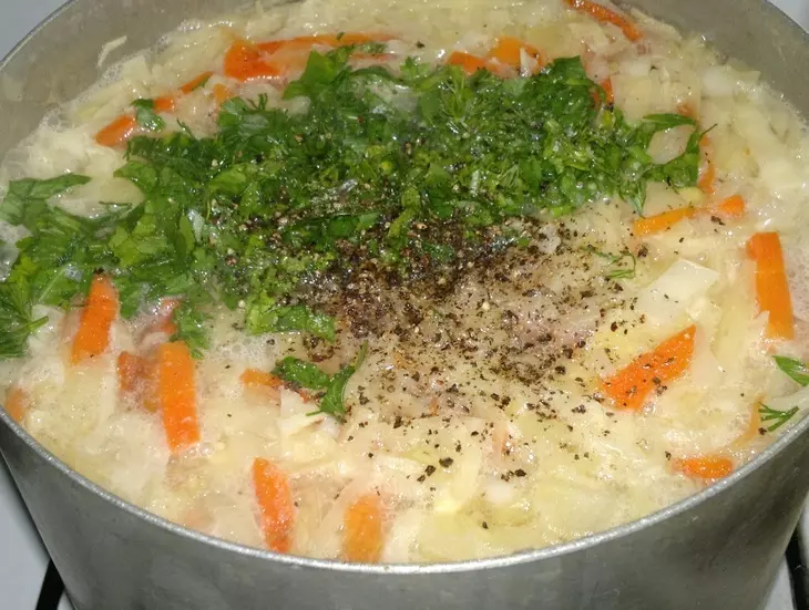Щи с индейкой #литкухня#кулинар: шаг 8
