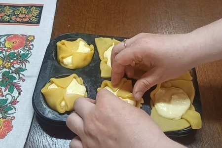 Творожное пирожное по мотивам итальянского соффиони: шаг 10