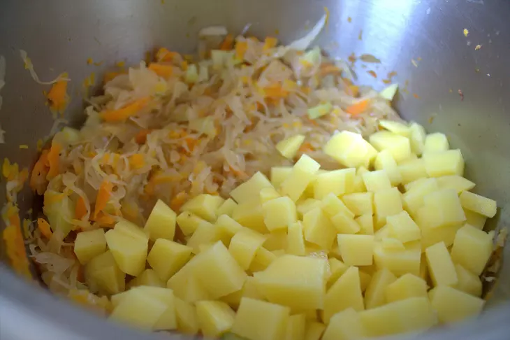 Щи с цветной капустой и тыквой #литкухня и #кулинар: шаг 5