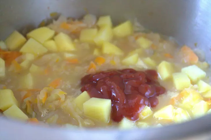Щи с цветной капустой и тыквой #литкухня и #кулинар: шаг 6