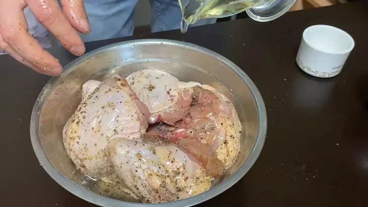 Жаренный цыплёнок табака: шаг 3