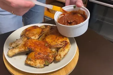 Жаренный цыплёнок табака: шаг 7