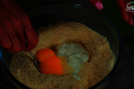 Абрикосовый пирог из песочного теста с безе: шаг 2