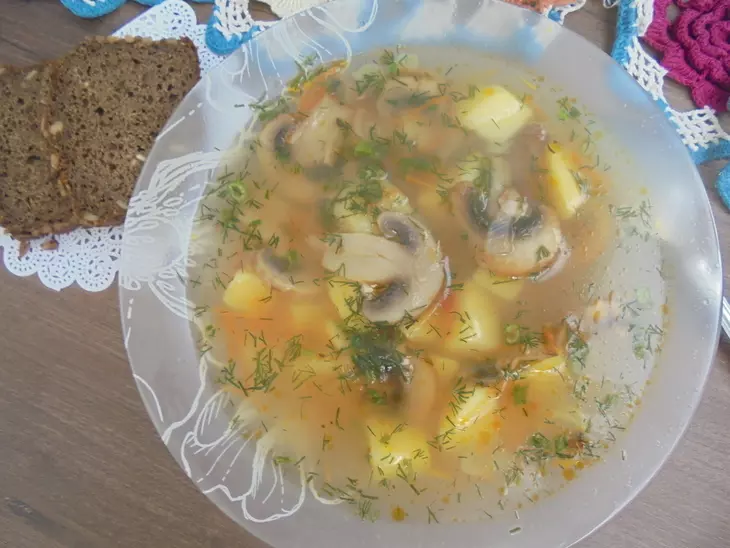 Щи с шампиньонами #литкухня#кулинар: шаг 7