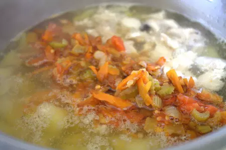 Щи из молодой капусты с горошком #литкухня и #кулинар: шаг 6